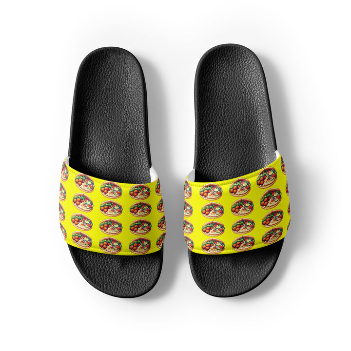 Women's Slides | Falafel Party Yellow