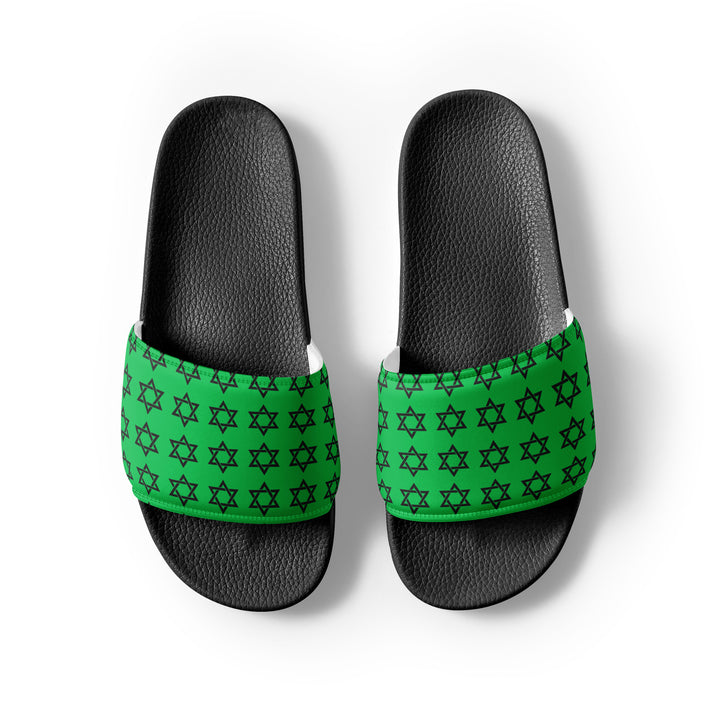 Women's Slides | Magen David Green