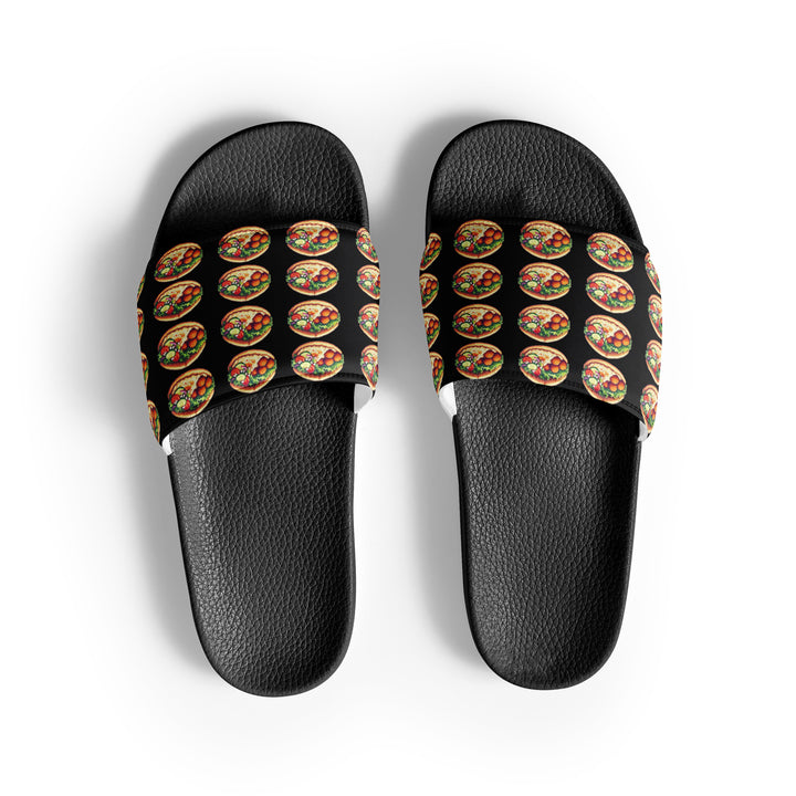 Women's Slides | Falafel Party Black