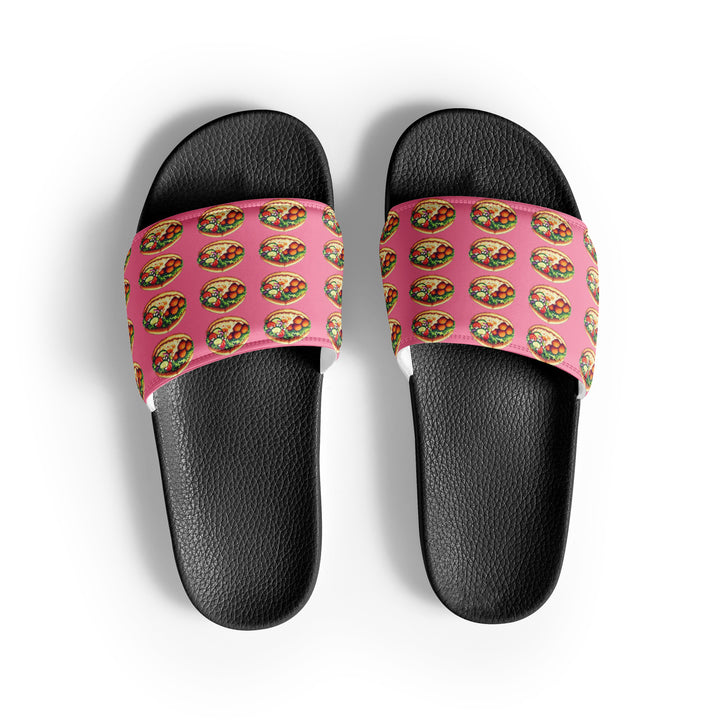 Women's Slides | Falafel Party Pink