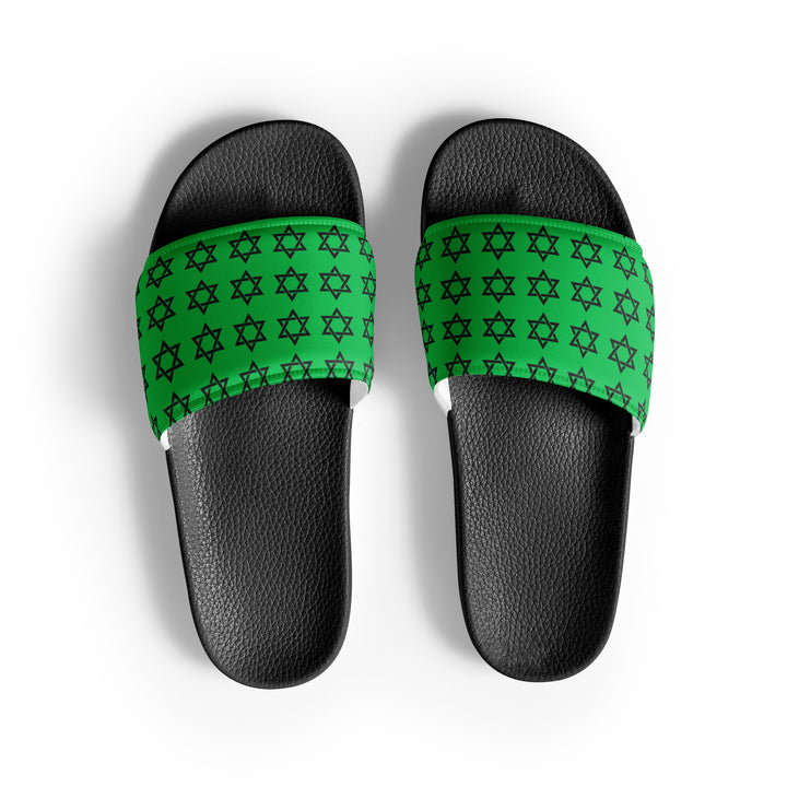 Women's Slides | Magen David Green