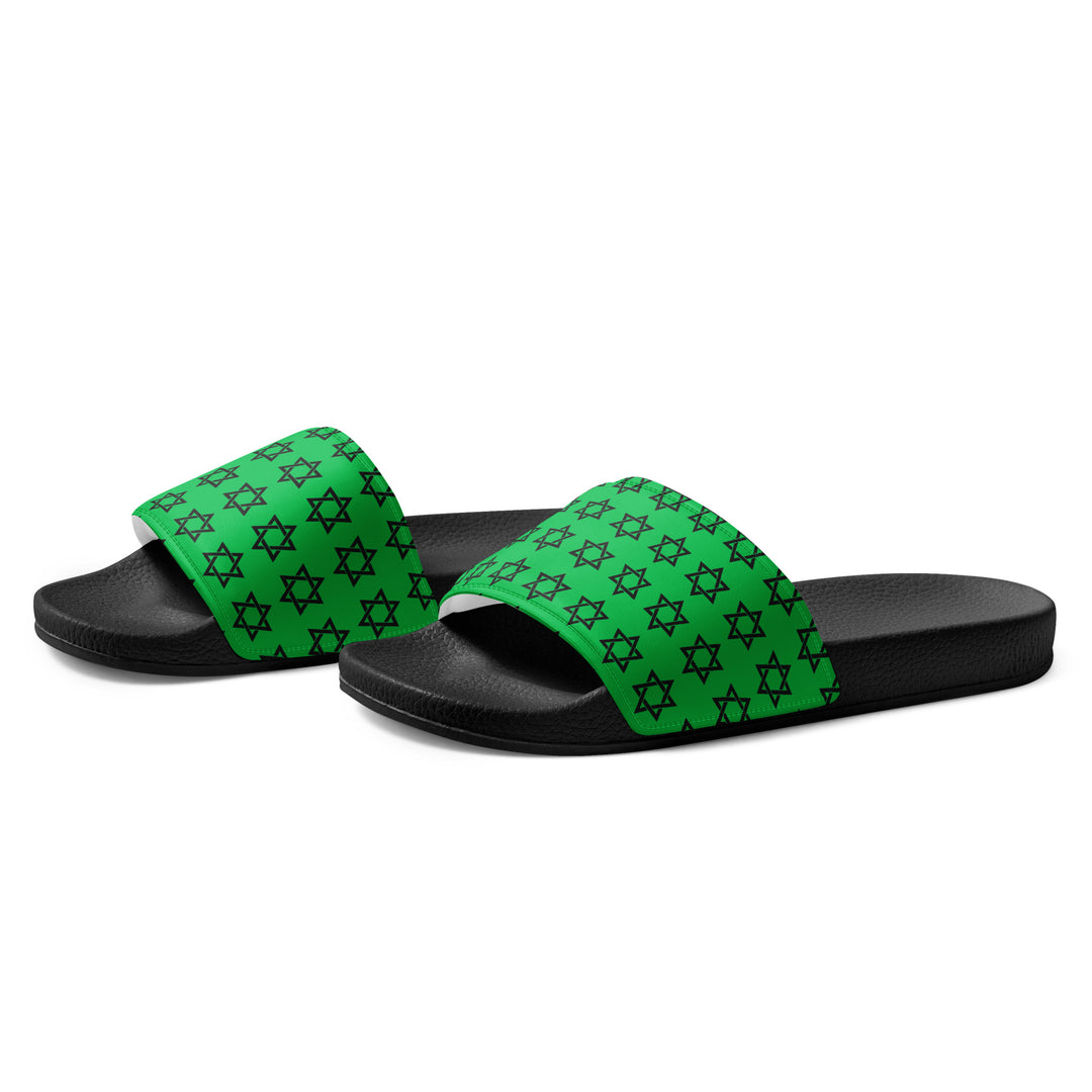 Women's Slides | Magen David Green