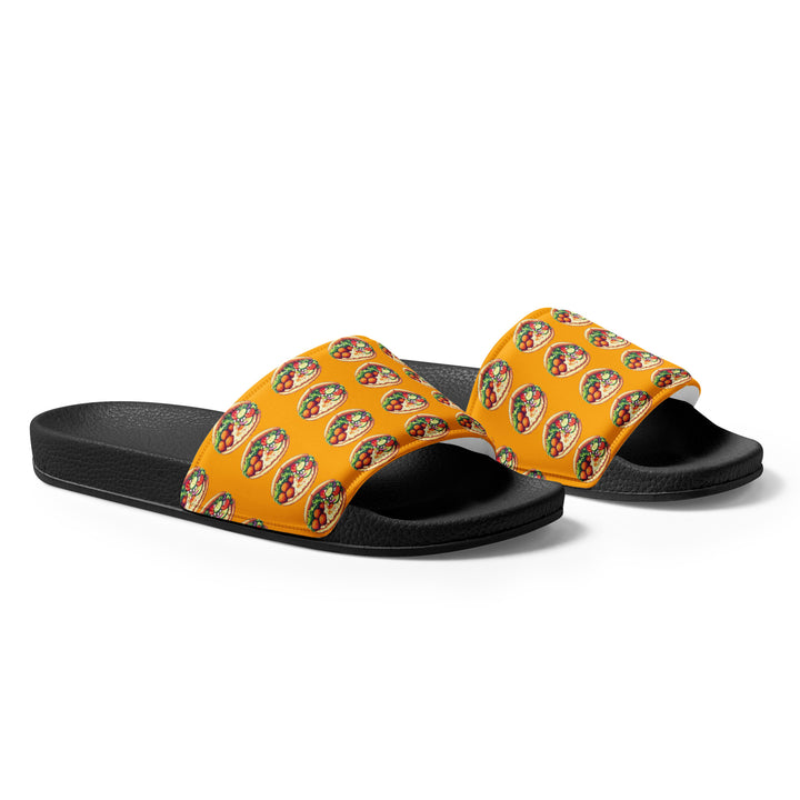 Women's Slides | Falafel Party Orange