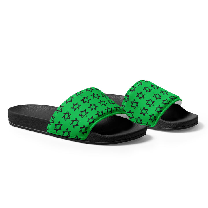 Women's Slides | Magen David Green