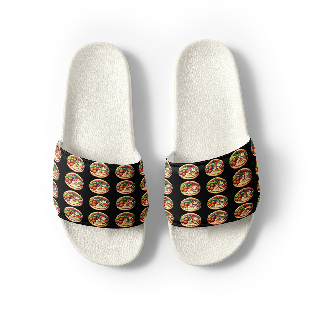 Women's Slides | Falafel Party Black