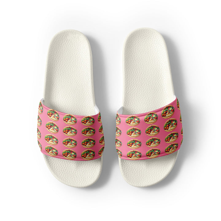 Women's Slides | Falafel Party Pink