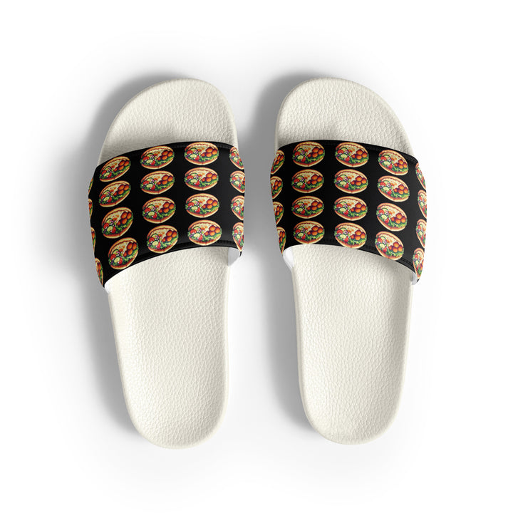 Women's Slides | Falafel Party Black