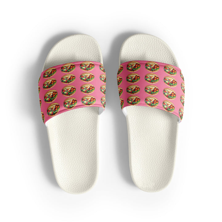 Women's Slides | Falafel Party Pink