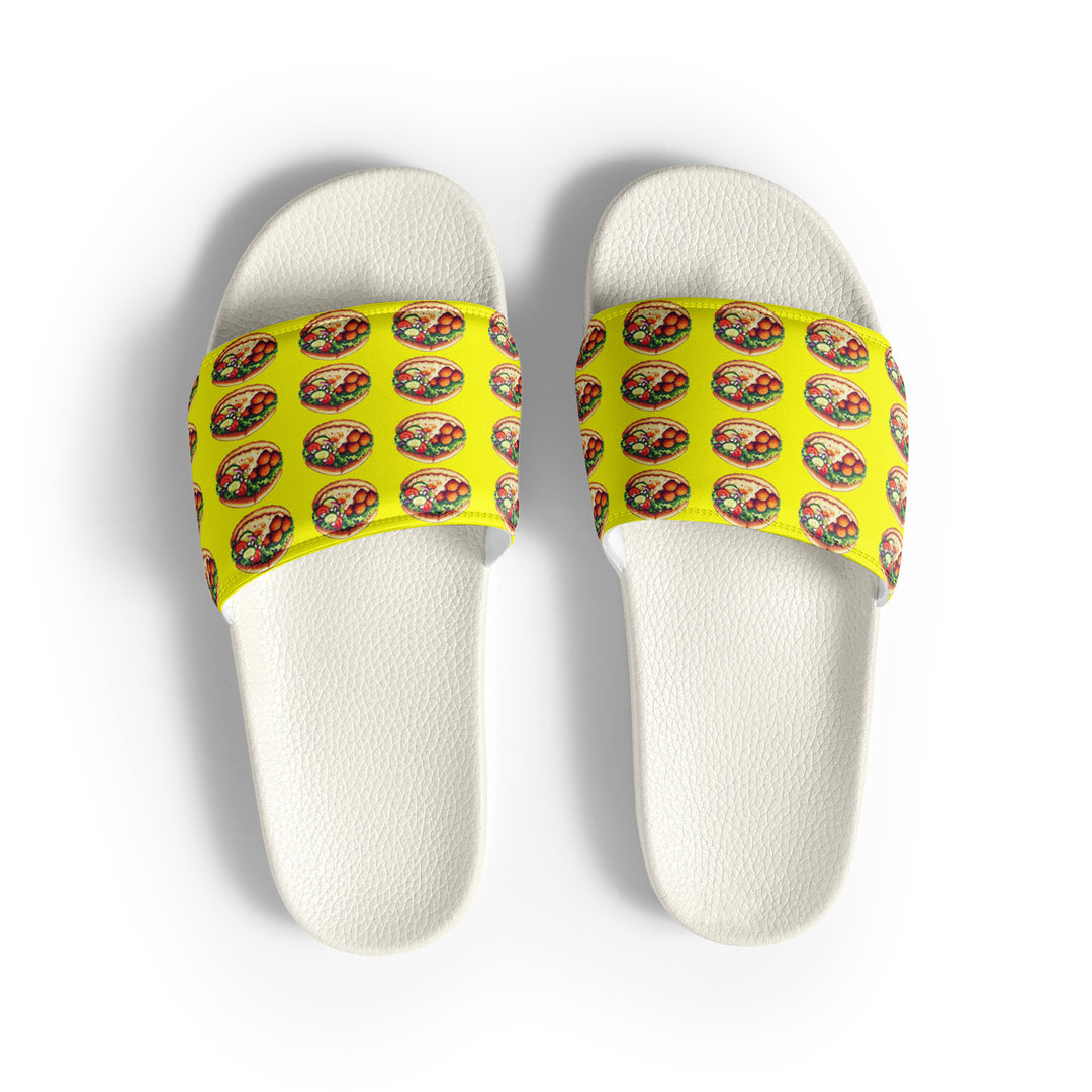 Women's Slides | Falafel Party Yellow