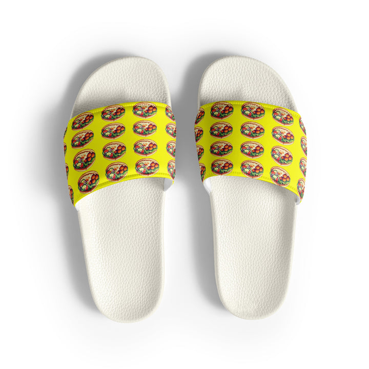 Women's Slides | Falafel Party Yellow