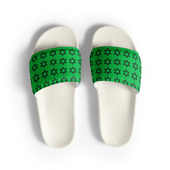Women's Slides | Magen David Green