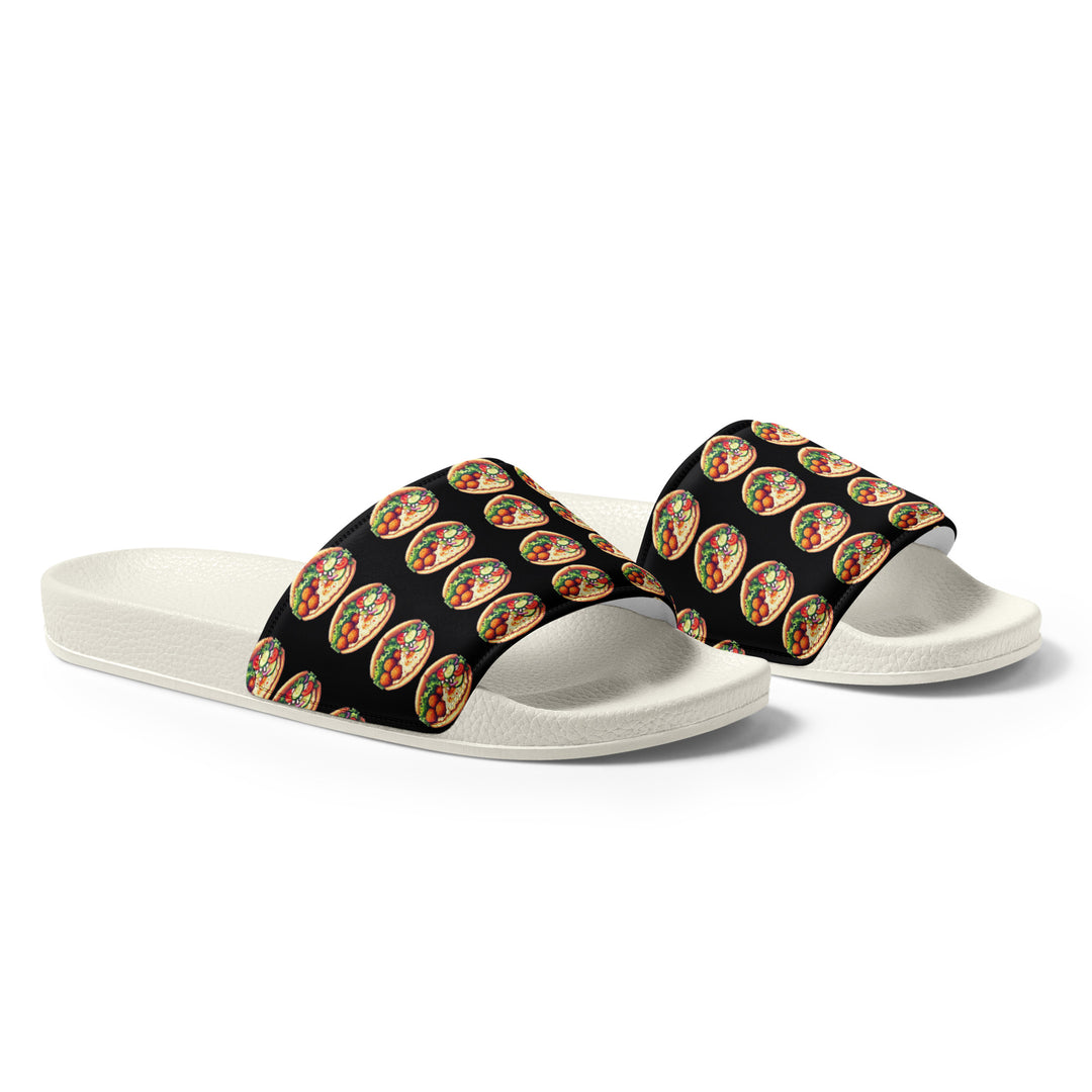 Women's Slides | Falafel Party Black