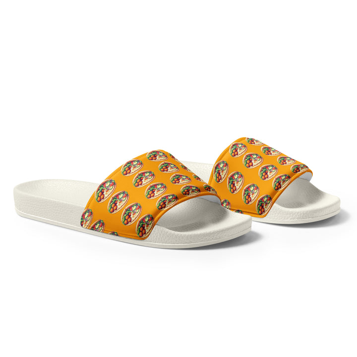 Women's Slides | Falafel Party Orange