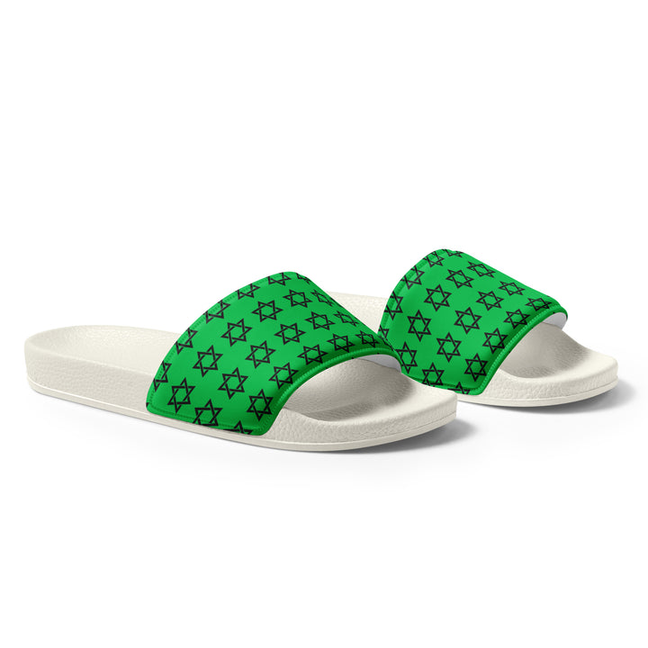 Women's Slides | Magen David Green