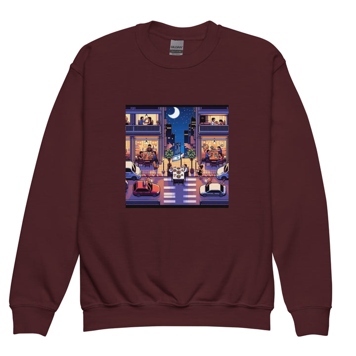 Youth Sweatshirt | TLV Nightlife 16 Bit