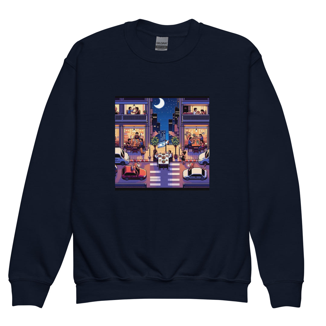Youth Sweatshirt | TLV Nightlife 16 Bit