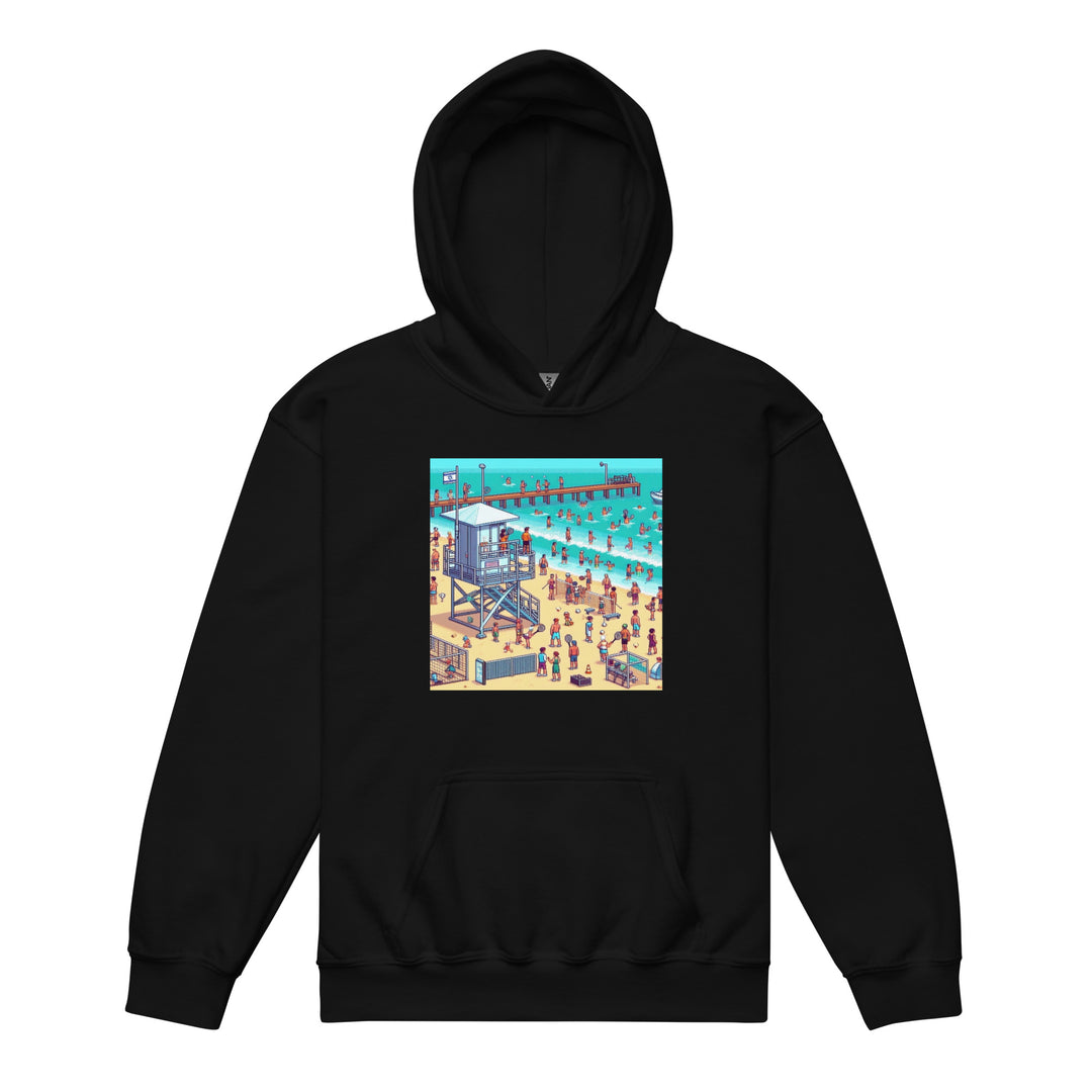Youth heavy blend hoodie | TLV Frishman Beach 16 Bit