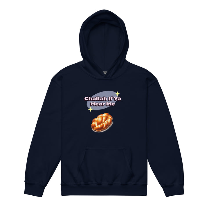 Youth heavy blend hoodie | Challah If Ya Hear Me