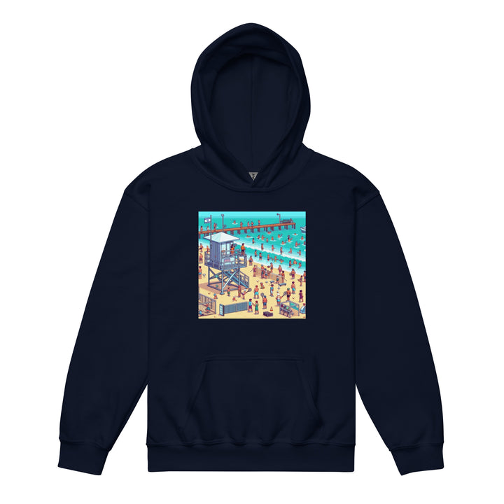 Youth heavy blend hoodie | TLV Frishman Beach 16 Bit
