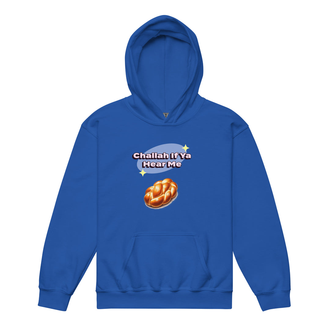 Youth heavy blend hoodie | Challah If Ya Hear Me