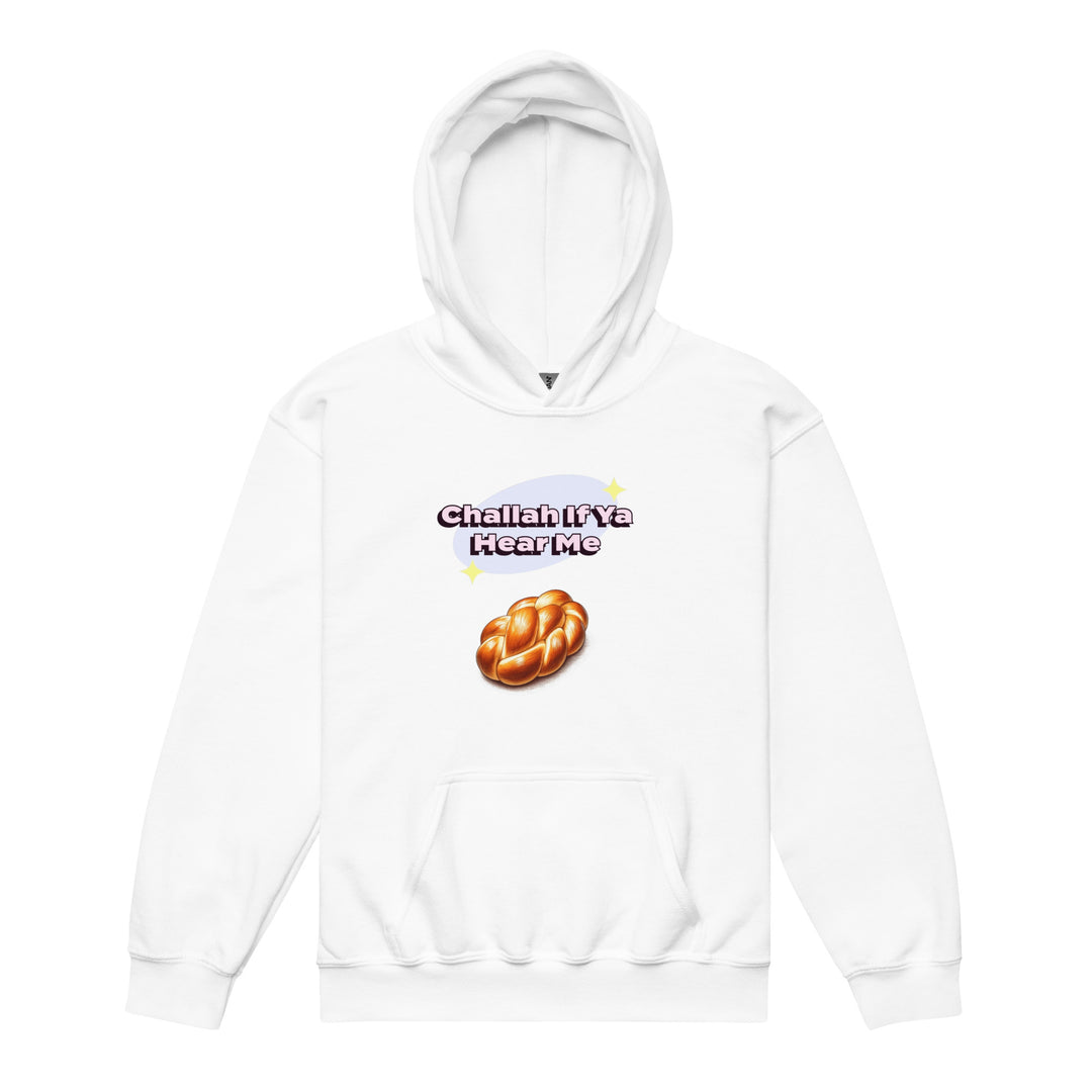 Youth heavy blend hoodie | Challah If Ya Hear Me