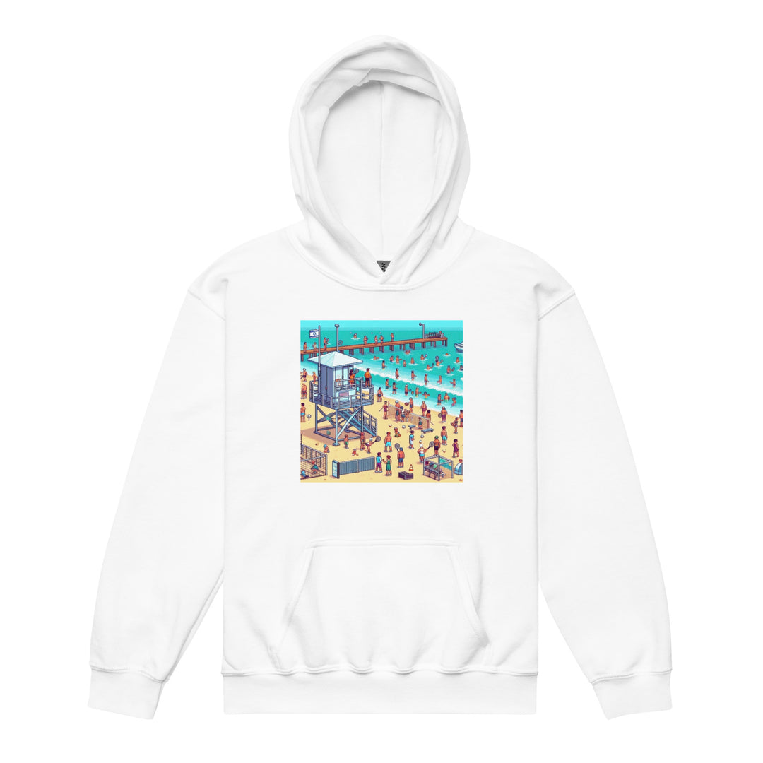 Youth heavy blend hoodie | TLV Frishman Beach 16 Bit