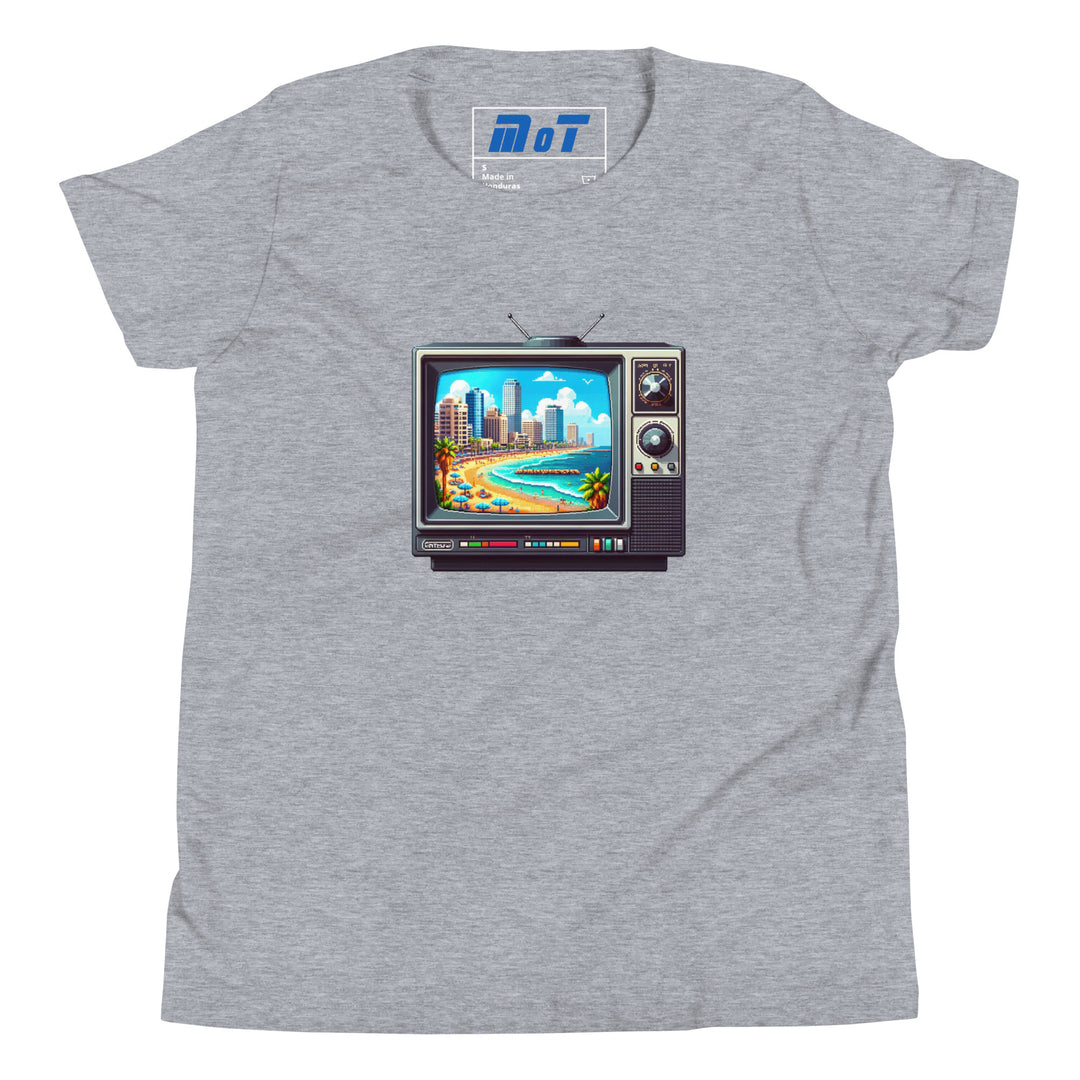 Youth Short Sleeve T-Shirt | 16Bit Tel Aviv Beach