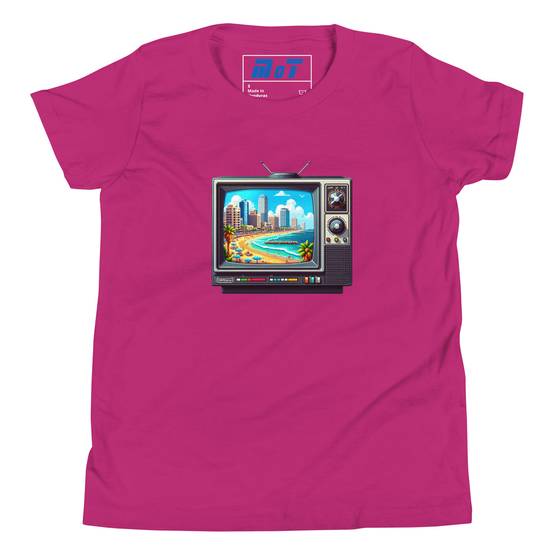 Youth Short Sleeve T-Shirt | 16Bit Tel Aviv Beach
