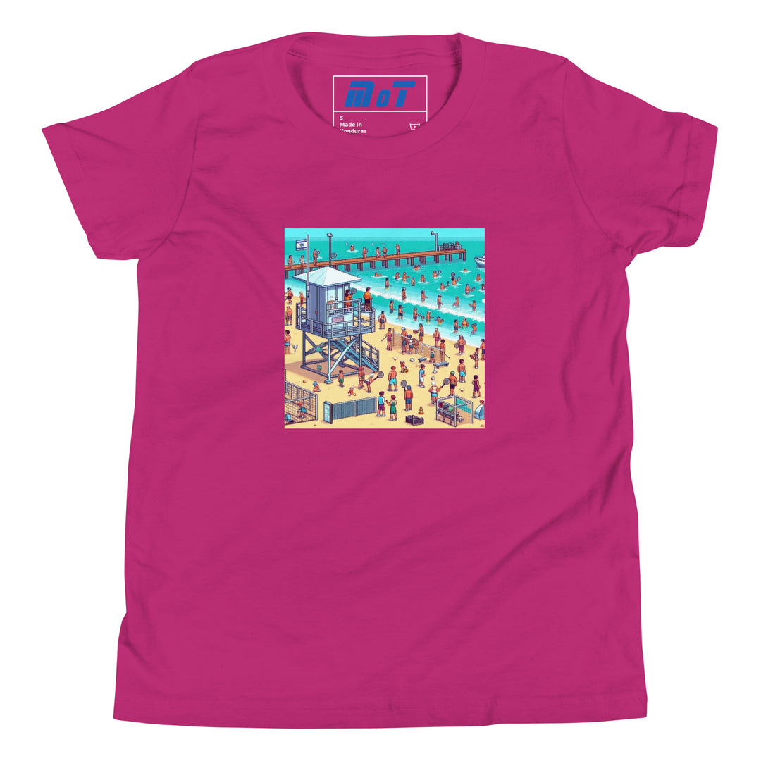 Youth Short Sleeve T-Shirt | TLV Frishman Beach 16 Bit