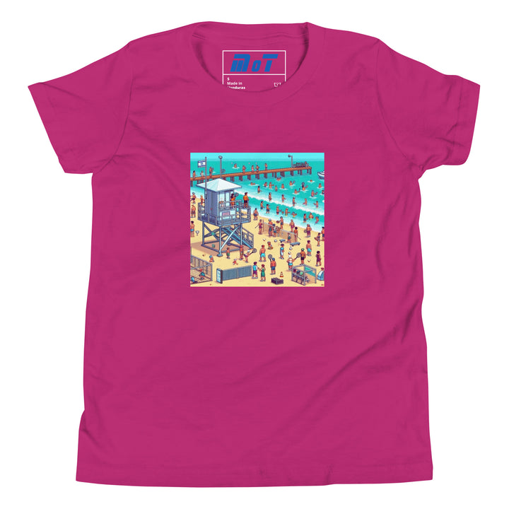 Youth Short Sleeve T-Shirt | TLV Frishman Beach 16 Bit