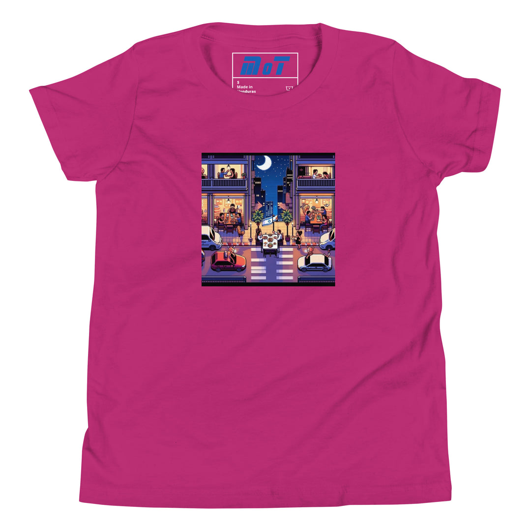 Youth Short Sleeve T-Shirt | TLV Nightlife 16 Bit