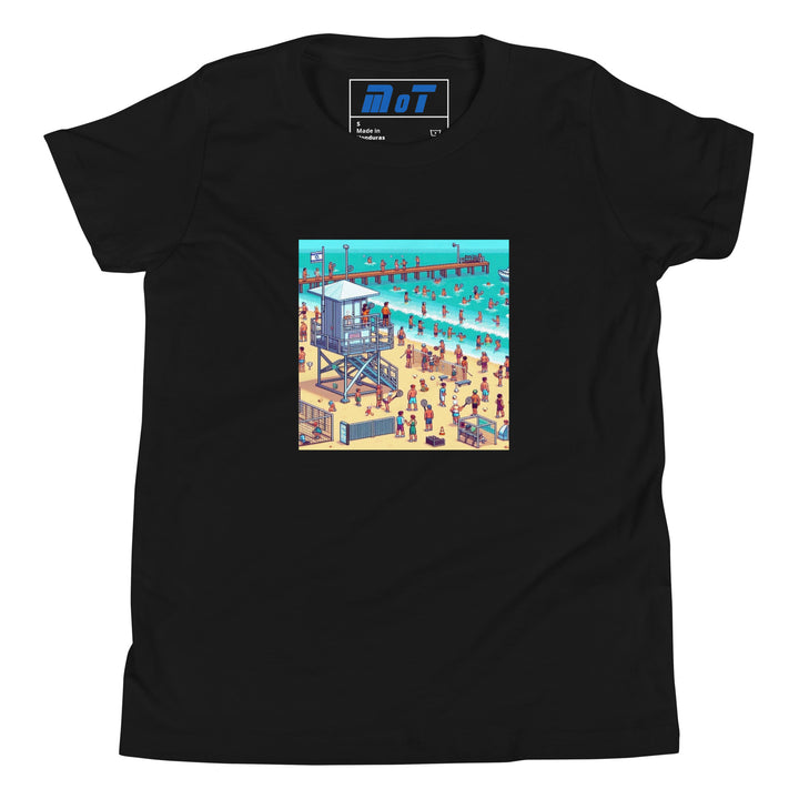 Youth Short Sleeve T-Shirt | TLV Frishman Beach 16 Bit