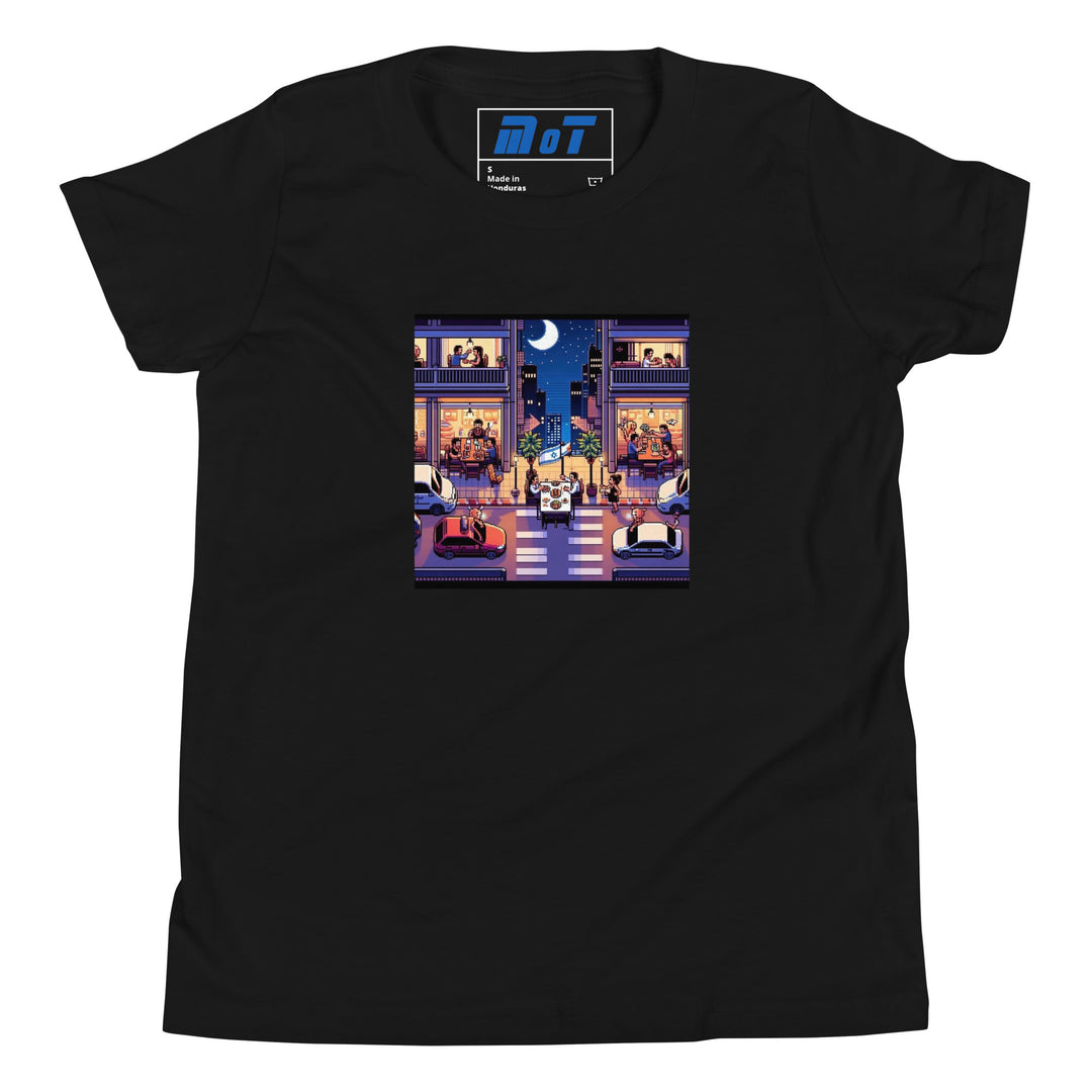 Youth Short Sleeve T-Shirt | TLV Nightlife 16 Bit