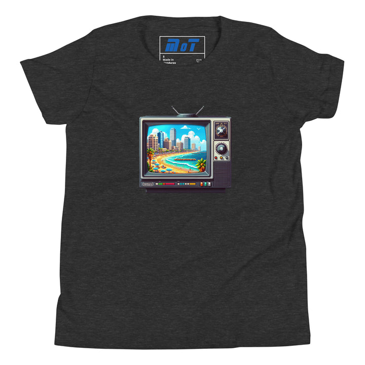 Youth Short Sleeve T-Shirt | 16Bit Tel Aviv Beach