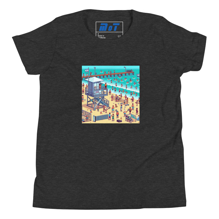Youth Short Sleeve T-Shirt | TLV Frishman Beach 16 Bit