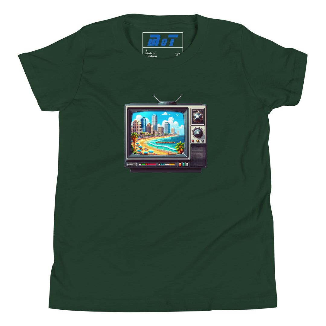 Youth Short Sleeve T-Shirt | 16Bit Tel Aviv Beach