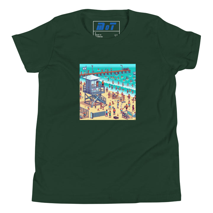 Youth Short Sleeve T-Shirt | TLV Frishman Beach 16 Bit