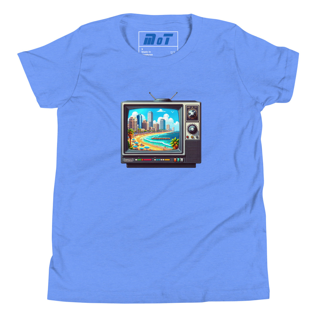 Youth Short Sleeve T-Shirt | 16Bit Tel Aviv Beach