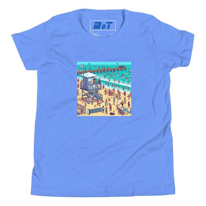 Youth Short Sleeve T-Shirt | TLV Frishman Beach 16 Bit