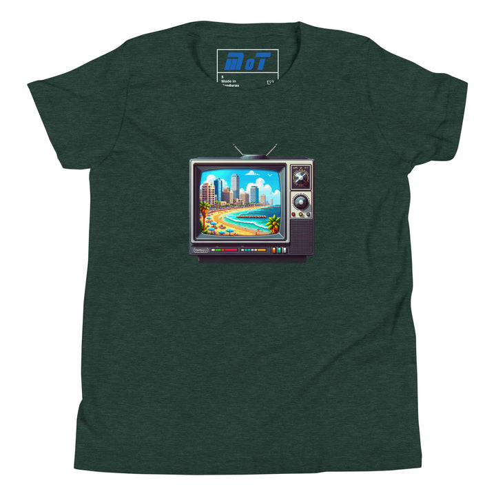 Youth Short Sleeve T-Shirt | 16Bit Tel Aviv Beach