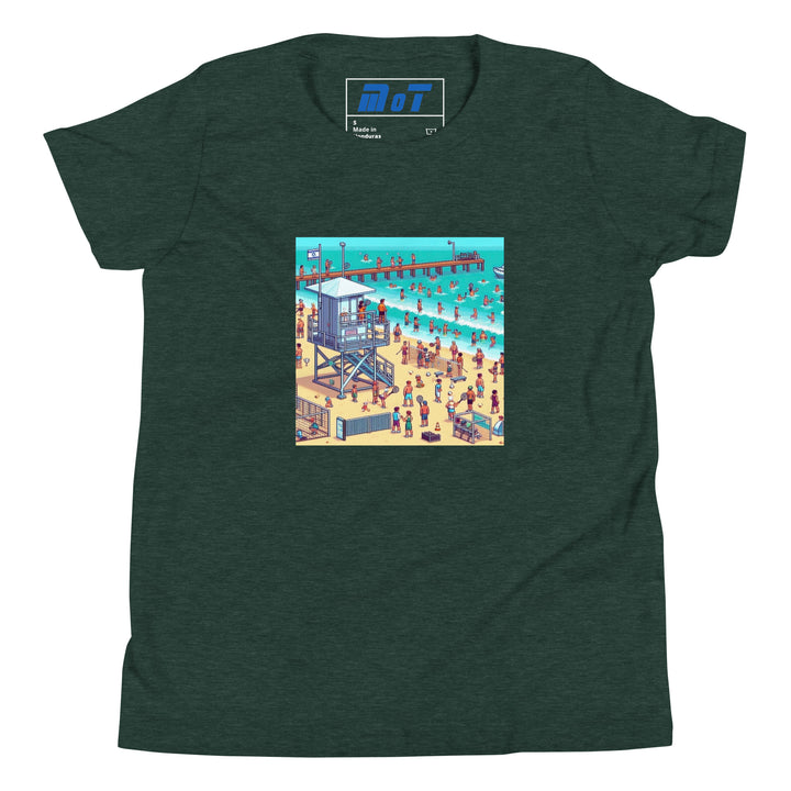 Youth Short Sleeve T-Shirt | TLV Frishman Beach 16 Bit