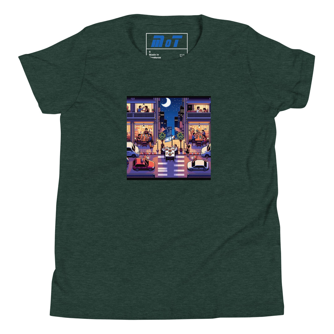Youth Short Sleeve T-Shirt | TLV Nightlife 16 Bit