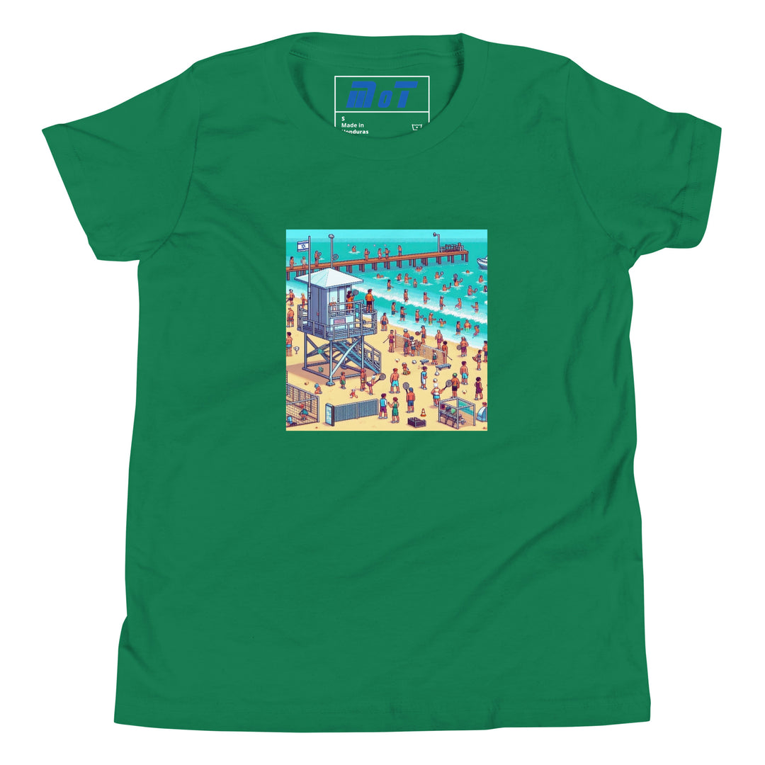 Youth Short Sleeve T-Shirt | TLV Frishman Beach 16 Bit