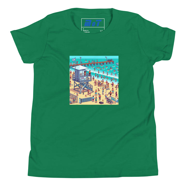 Youth Short Sleeve T-Shirt | TLV Frishman Beach 16 Bit