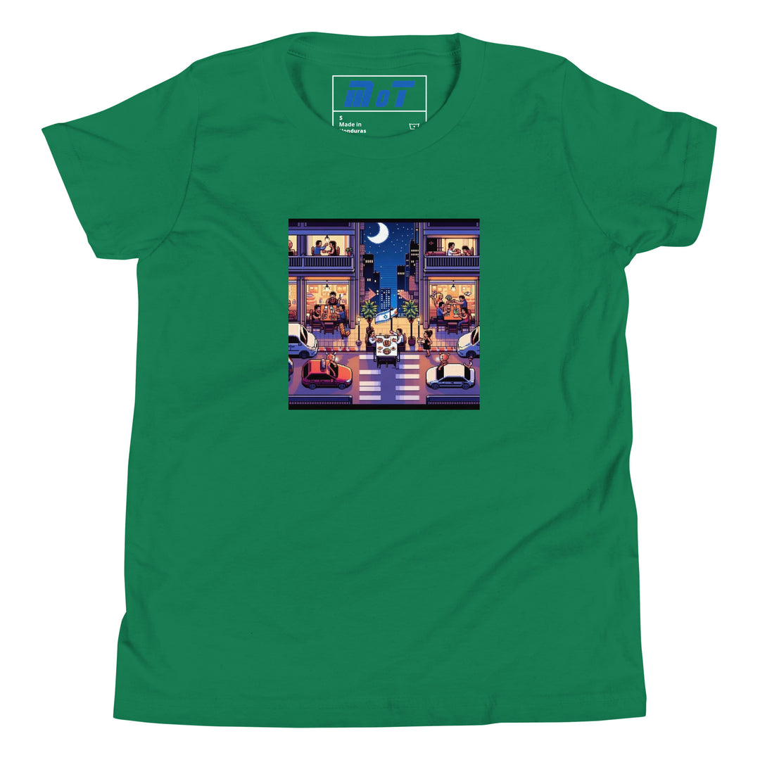 Youth Short Sleeve T-Shirt | TLV Nightlife 16 Bit