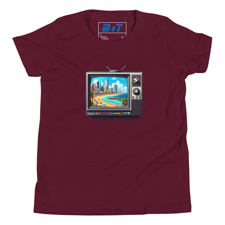 Youth Short Sleeve T-Shirt | 16Bit Tel Aviv Beach