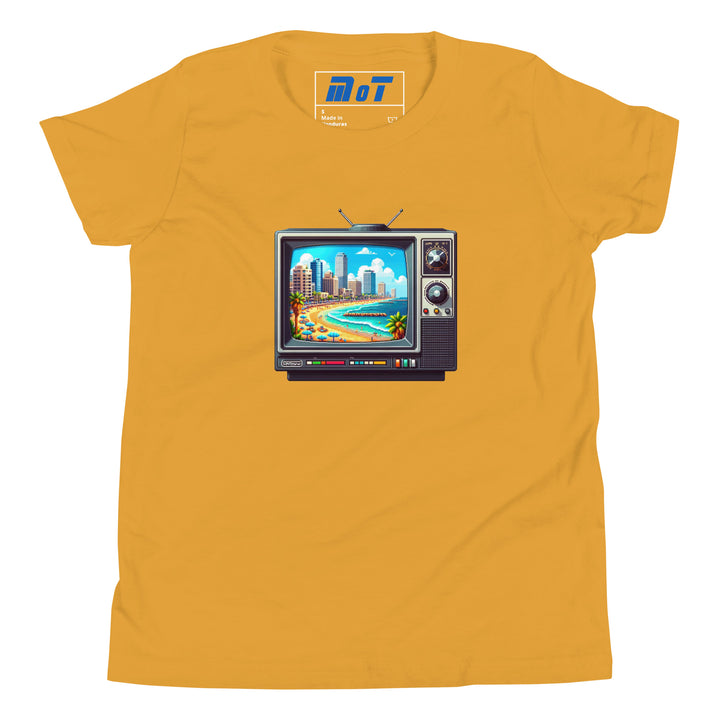 Youth Short Sleeve T-Shirt | 16Bit Tel Aviv Beach