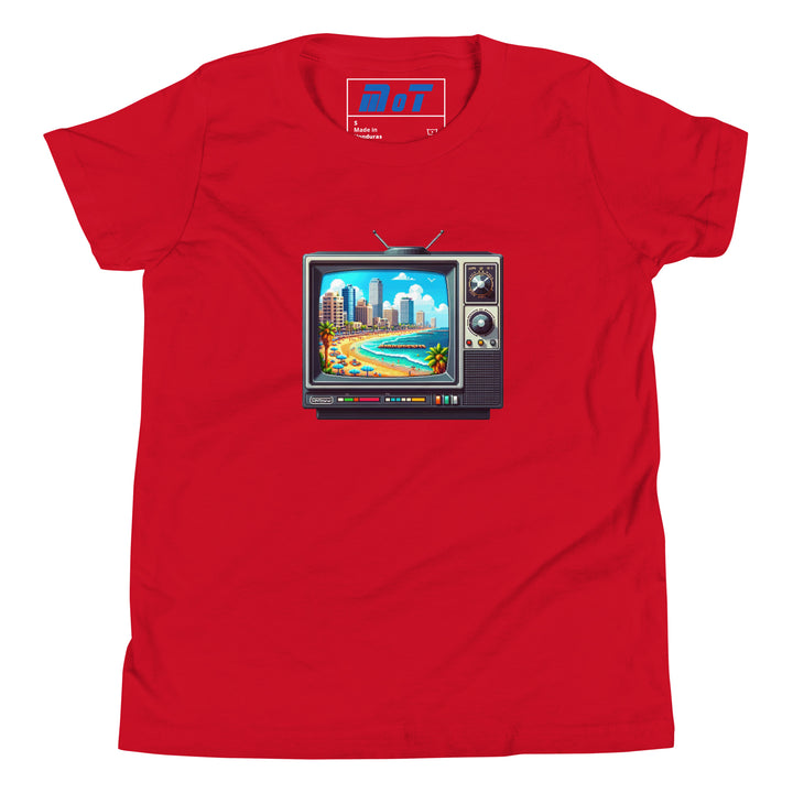 Youth Short Sleeve T-Shirt | 16Bit Tel Aviv Beach