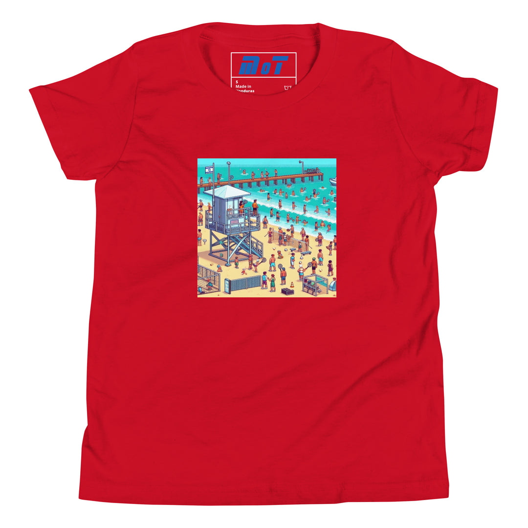 Youth Short Sleeve T-Shirt | TLV Frishman Beach 16 Bit