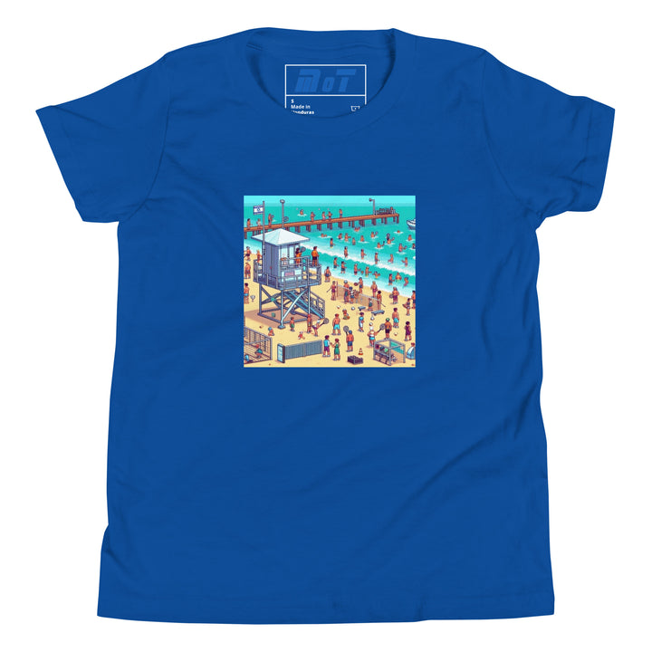 Youth Short Sleeve T-Shirt | TLV Frishman Beach 16 Bit